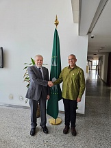 On April 10, 2025 H.E. Evgeny Terekhin paid a visit to Director of the Department of Partnerships & Resource Mobilization of the AU Commission.H.E. Steve P. Lalande
