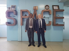 About the meeting of the Russian Ambassador to Ethiopia H.E. Mr. Evgeny Terekhin with Mr. Solomon Belay, Director General of the Ethiopian Institute of Space Science and Technology 