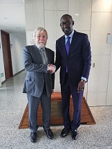 About the meeting of the Ambassador of Russia in Ethiopia E.E.Terekhin, with the Chief of Staff of the Bureau of the Chairperson of the African Union Commission Mr. A. Diop
